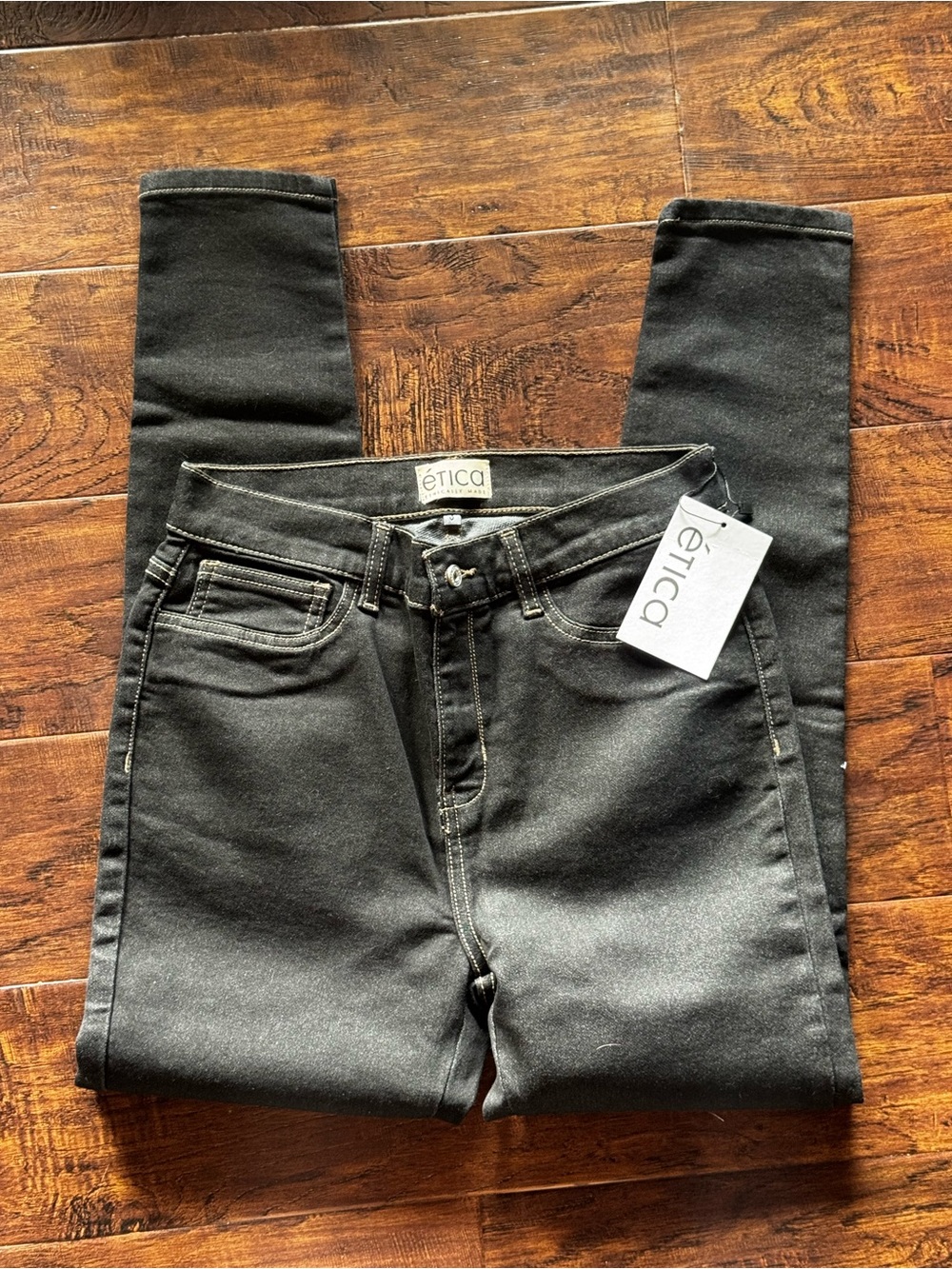 NWT Etica Black Skinny Jeans Size 3